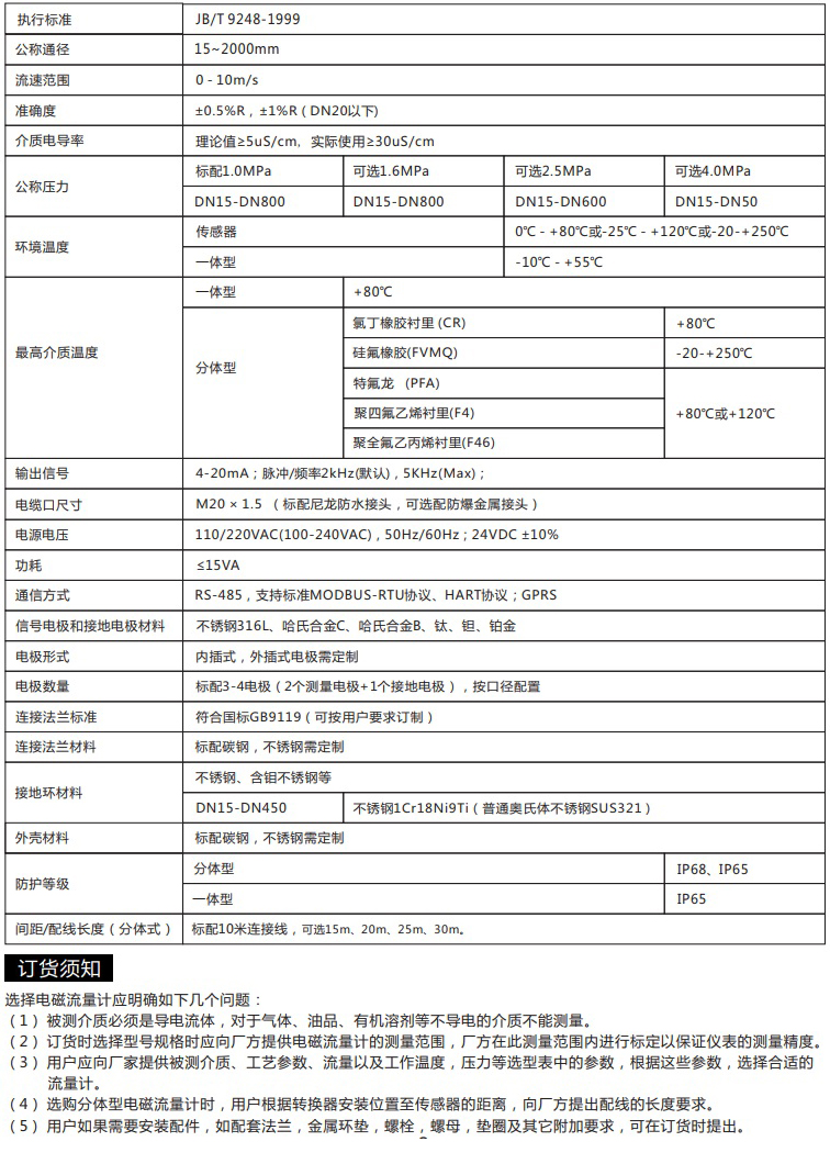 电磁流量计